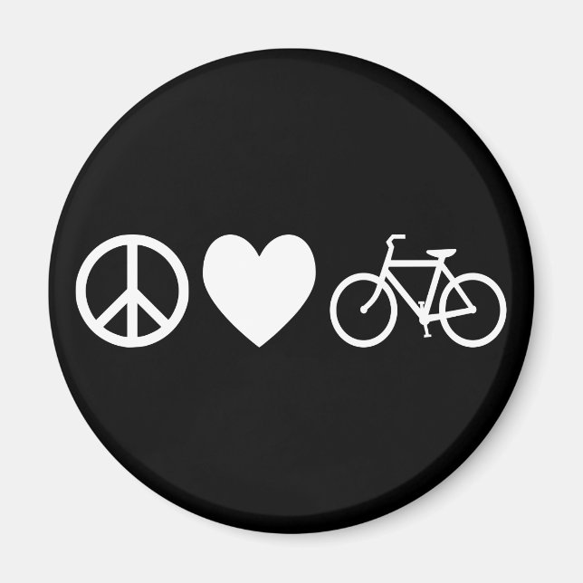 Íman Paz Amor e Bicicletas (Frente)