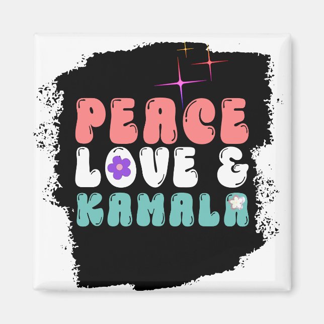 Íman Paz Amor e Kamala Harris 2024 para Presidente  (Frente)