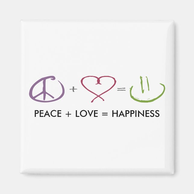 Íman Paz + Amor = Felicidade (Frente)
