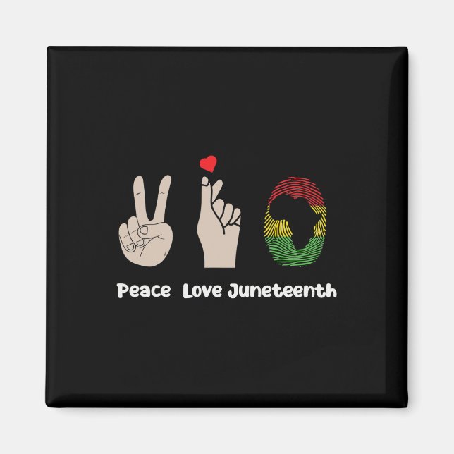 Íman Paz Amor Juneteenth História Negra Mulheres Homens (Frente)