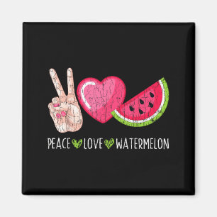 Íman Paz Amor Melancia Divertido Verão Amante de Frutas