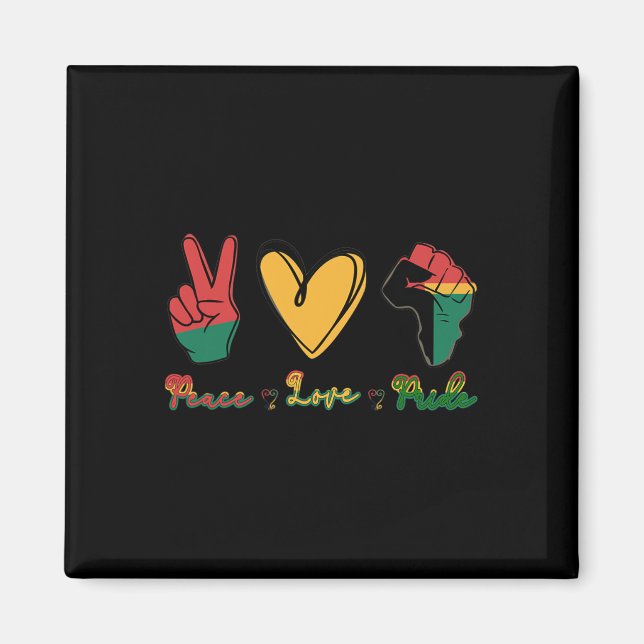Íman Paz Amor Orgulho Sou Mês da História Negra  (Frente)