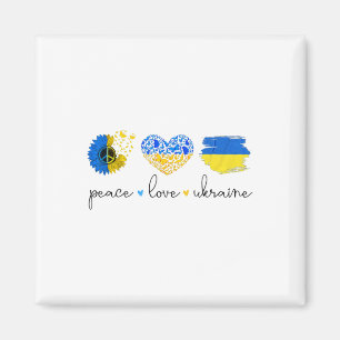 Íman Paz Amor Ucrânia Cores da Bandeira Ucraniana Ucrân