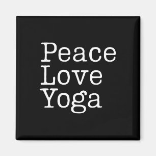 Íman Paz Amor Yoga Bem-Estar Atento Treino Frase