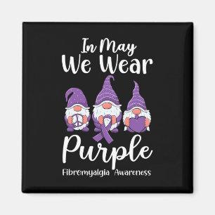 Íman Paz Esperança Amor Gnomos Roxo Fibromialgia
