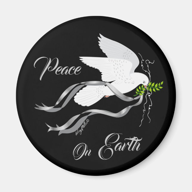 Íman Paz No Magnet Da Terra (Frente)