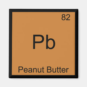 Íman Pb - Química da Manteiga de Amendoim Símbolo de