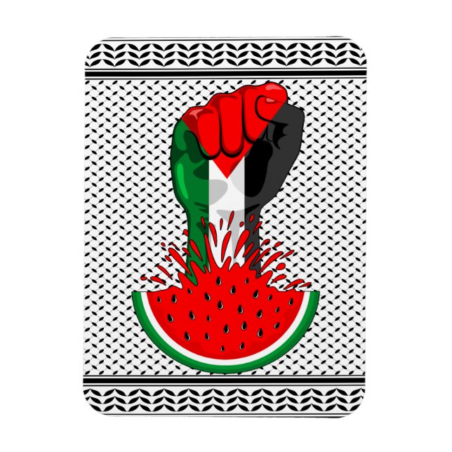 Íman Pé de resistência da Palestina em Watermelon (Vertical)