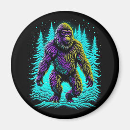 Íman Pé Grande Asquatch em Teal e Preto