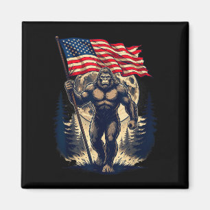 Íman Pé grande bigfoot sasquatch bandeira americana pat
