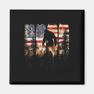 Íman Pé Grande Retro EUA Bandeira Americana Dia Da Inde