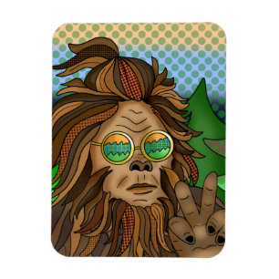 Íman Pé-Grande Retroativo Pop Art Sasquatch