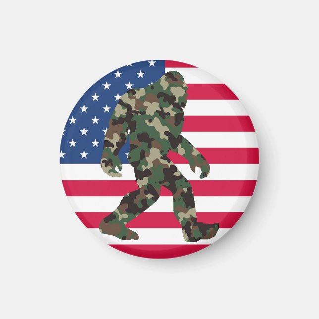 Íman Pé-grande Sasquatch Camuflagem (Frente)