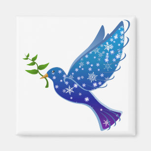 Íman Peace Dove Bird Símbolo Love Freedom Pigeon