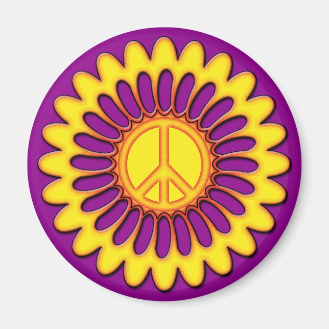 ÍMAN PEACE FLOWER (Frente)