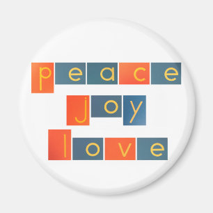 Íman PEACE JOY LOVE Sandpaper Letters