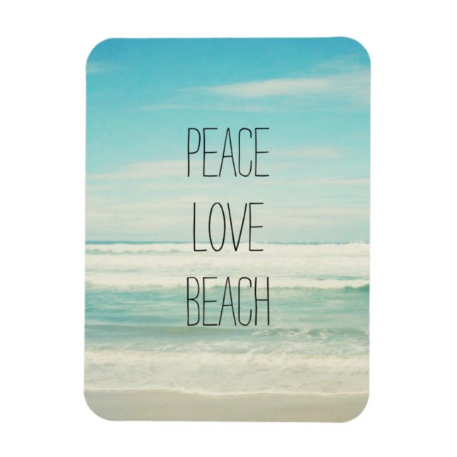 Íman Peace Love Beach (Vertical)