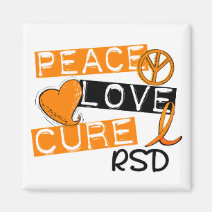 Íman Peace Love Cure RSD Reflex Distrofia Simpática de