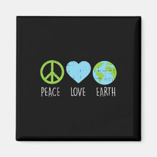Íman Peace Love Earth Legal Hippie Hippy Environmentali