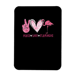 Íman Peace Love Flamingo | Flamingo Lover