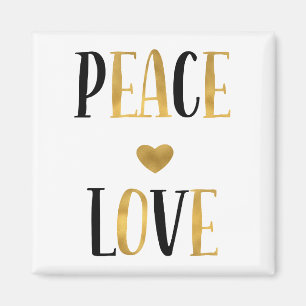 Íman Peace Love Heart