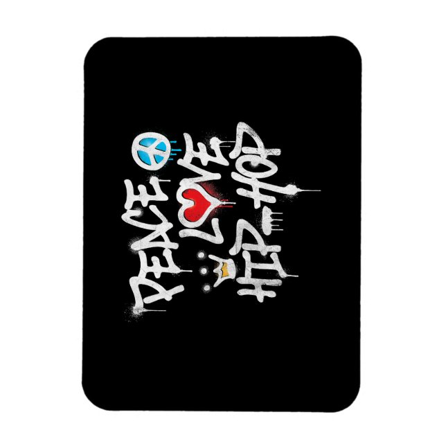 Íman Peace Love Hip Hop Dancing (Vertical)