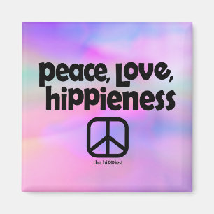 Íman Peace, Love, HiPoint Tie Dye Magnet