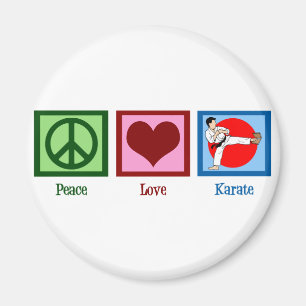 Íman Peace Love Karate