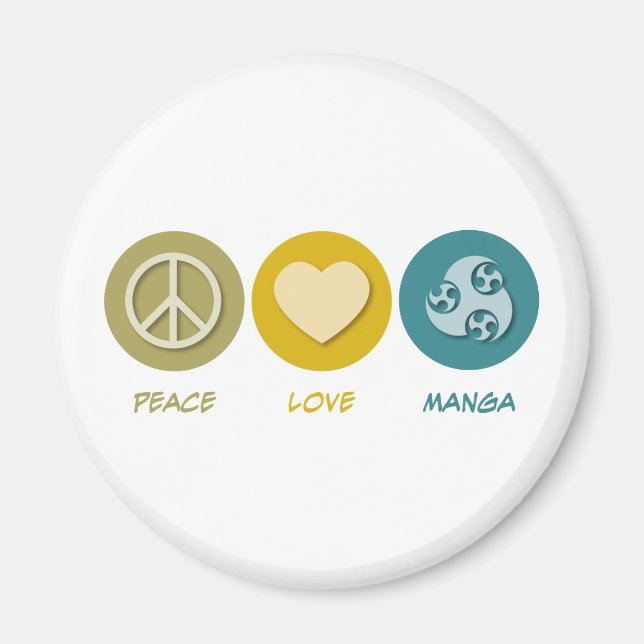 Íman Peace Love Manga (Frente)