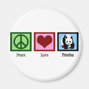 Íman Peace Love Pandas