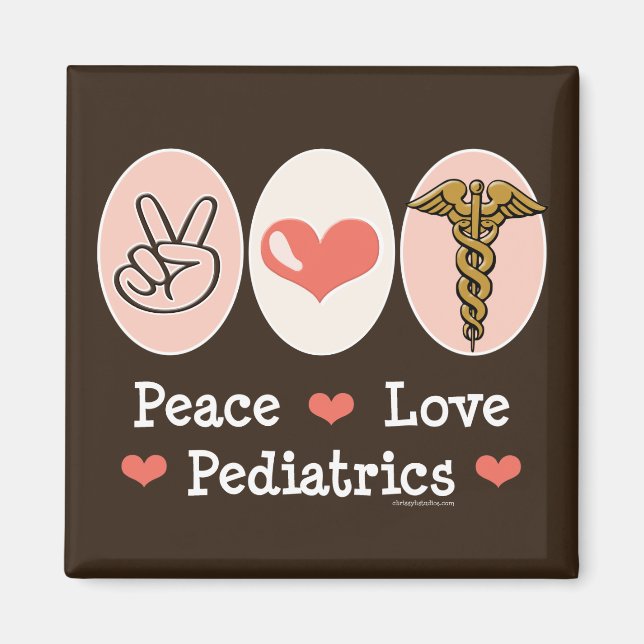 Íman Peace Love PM&R Magnet Physiatrary -... - Personal (Frente)