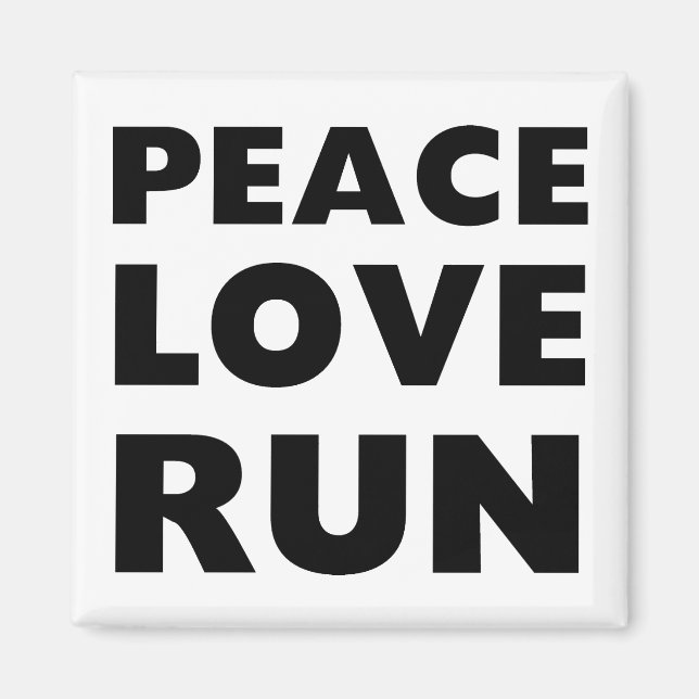 Íman Peace Love Run (Frente)