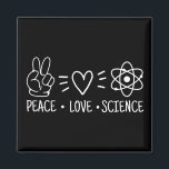 Íman Peace Love Science<br><div class="desc">Peace Love Science</div>