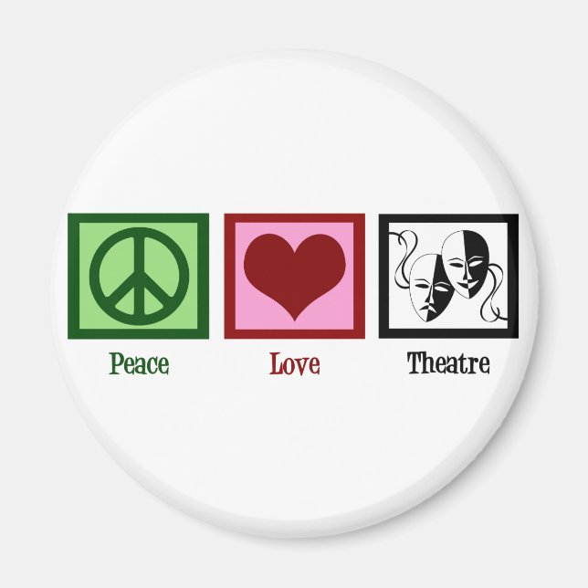 Íman Peace Love Theater (Frente)