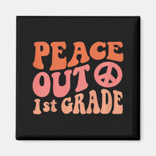Íman Peace Out 1rua Grade Funny Retro 70's Last Day Of
