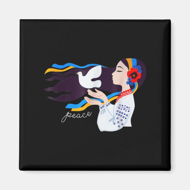 Íman Peace pomve girl apóia a Ucrânia e mantém-se firme (Frente)