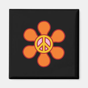 Íman PEACE SIGN LOVE 60s 70s Groovy Hippie Costume Hall