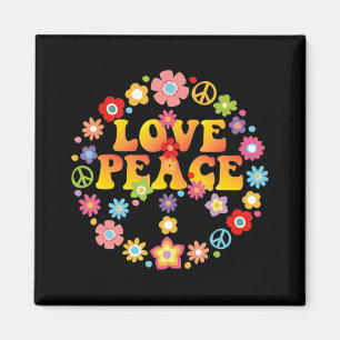Íman PEACE SIGN LOVE 60s 70s Tie Die Hippie Costume  