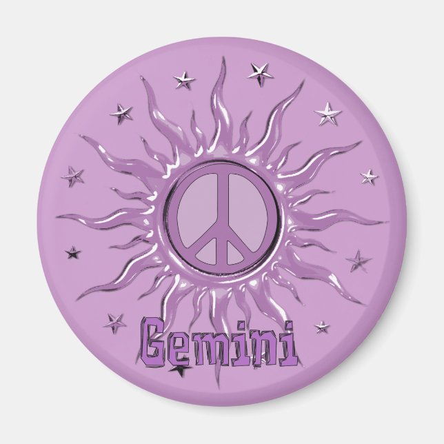 Íman Peace Sun Gemini (Frente)