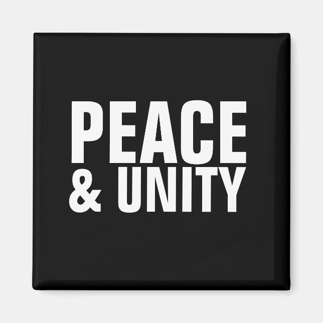 Íman PEACE & UNITY (Frente)