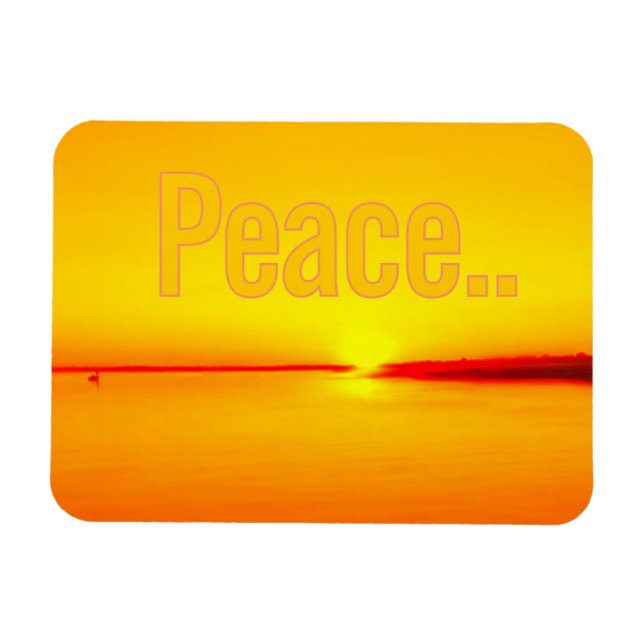 Íman Peaceful Amber Sunset (Horizontal)