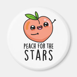Íman Peach For Stars Engraçado Fruta Pun