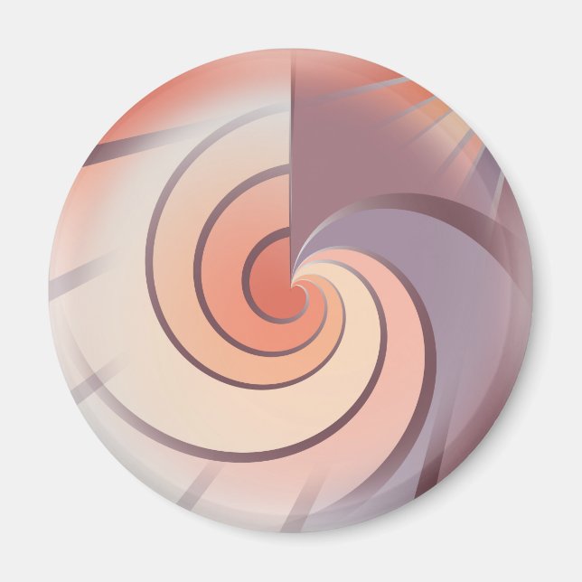 Íman Peach fuzz seashell (Frente)