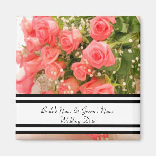 Íman Peach Rosa Favor Magnet Modelo