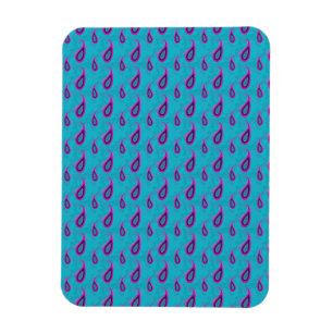 Íman Peacock Blue Paisley