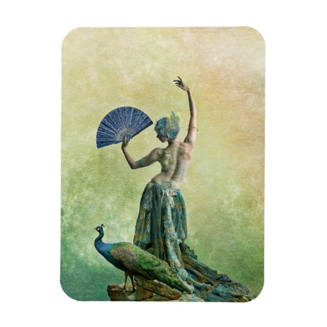 Íman Peacock Dancer Magnet (Vertical)