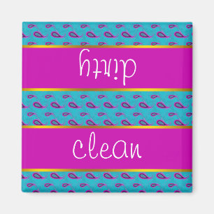 Íman Peacock e Magenta Paisley Pattern