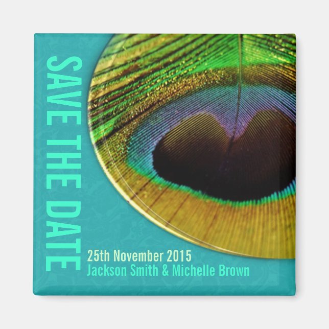 Íman Peacock Salve a Data do Magneto Aqua (Frente)