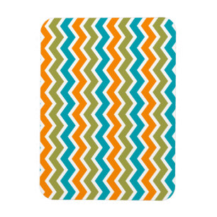 Íman Peacock Vibrant Tribal Zigzag