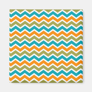 Íman Peacock Vibrant Tribal Zigzag